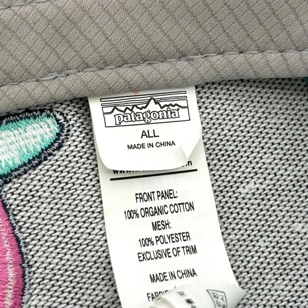 Patagonia Kids Trucker Hat Surfboard Rainbow Mesh Snapback Mint Green Gorpcore
